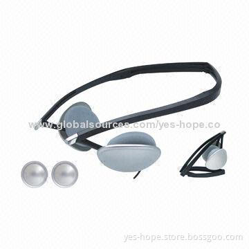 3.5mm White Behind-neck Headphones, 10mW Maximum Input Power, 32 Ohms Impedance